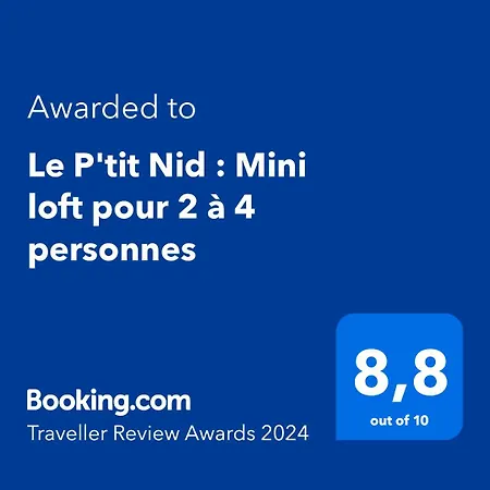 Le P'tit Nid : Mini Loft Pour 2 A 4 Personnes Holiday home Tellin
